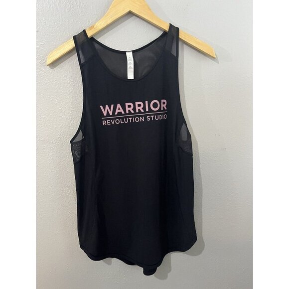 Lululemon Athletica Tanktop Women 6 Mesh Black Stretchy - Picture 1 of 8